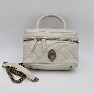 Kurt Geiger Mini Kensington Vanity Case In Cream